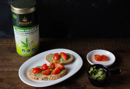 Garlic & Basil Vegan Spread with Hemp Hearts: