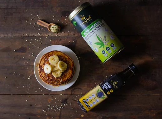 Hemp Hearts Oats Banana Pancakes