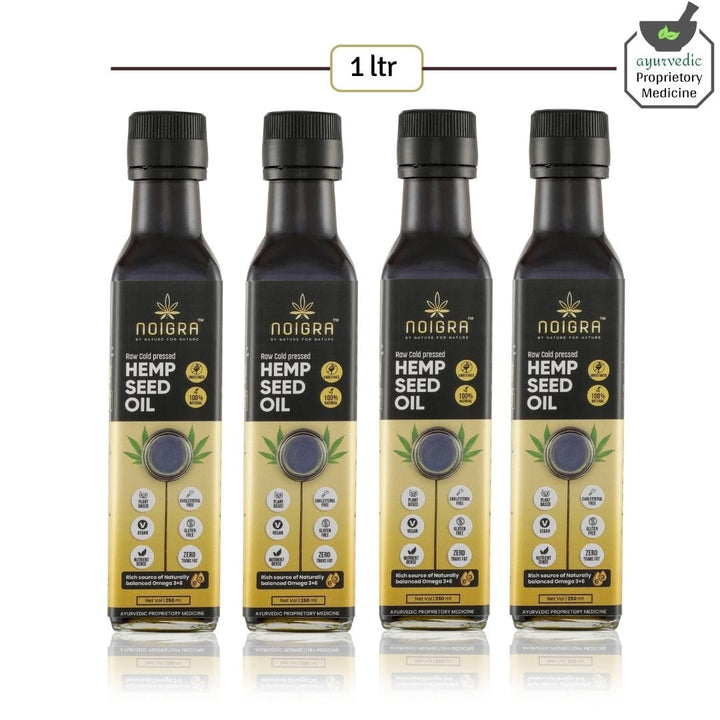 250 ml x 4 combo hemp seed oil